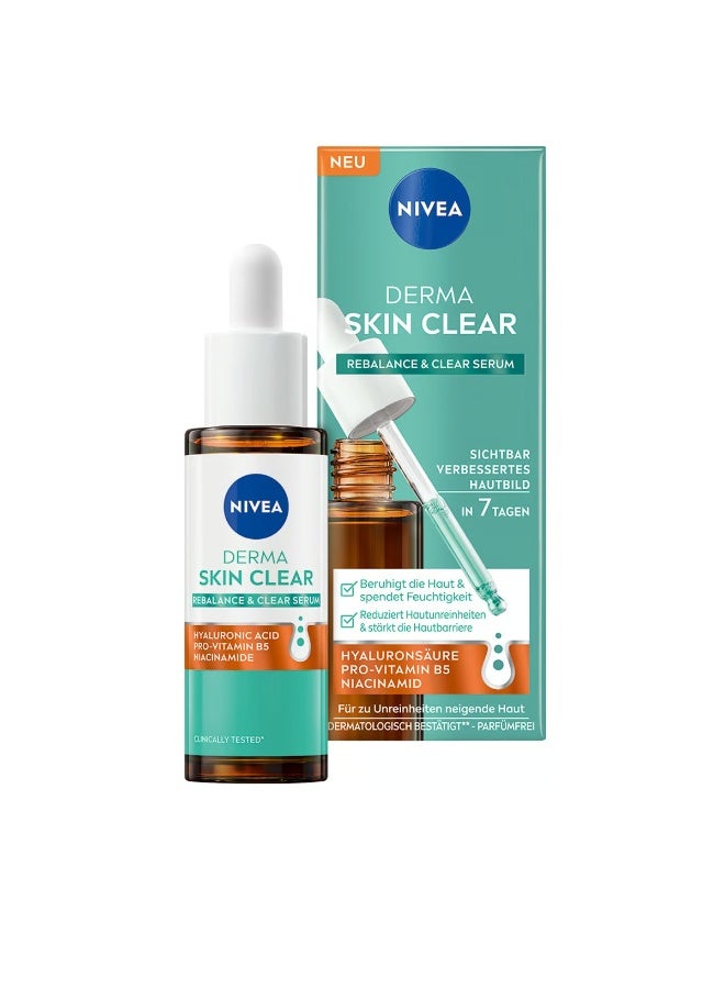 Nivea Derma Skin Clear Purifying and Soothing Serum 30 ml - Image 1
